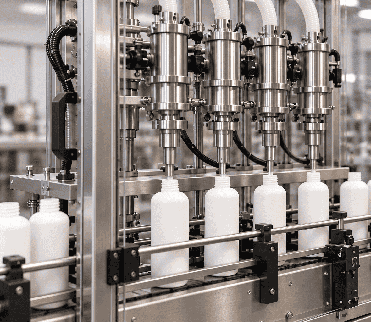 Automatisierte Abfüllanlage für flüssige Produkte